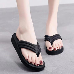 Women's Minimalist Flat Flip Flops Lightweight Non Slip Thong Beach Slides