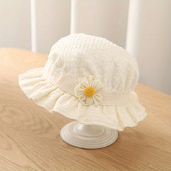 Small Flower Sun Hat for Baby Girls - Sun Protection Princess Hat