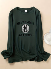 Women's Plus Size Casual Loungewear Top Long Sleeve Round Neck T-shirt