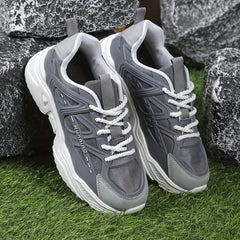 Women's Mesh Platform Sneakers Lace Up Outdoor Shoes