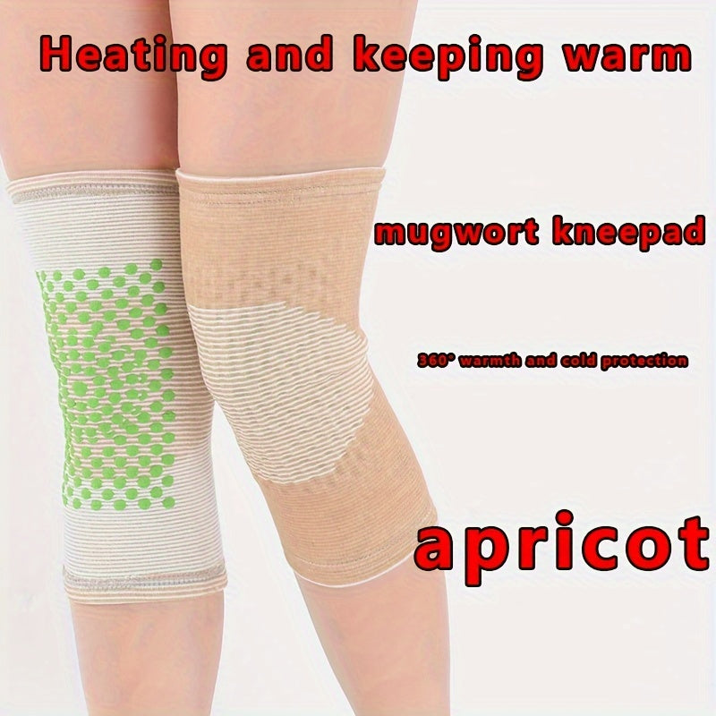 2pcs Warm Knee Pads 45-90kg Chinese Wormwood Essence Spotted Wormwood Knee Pads