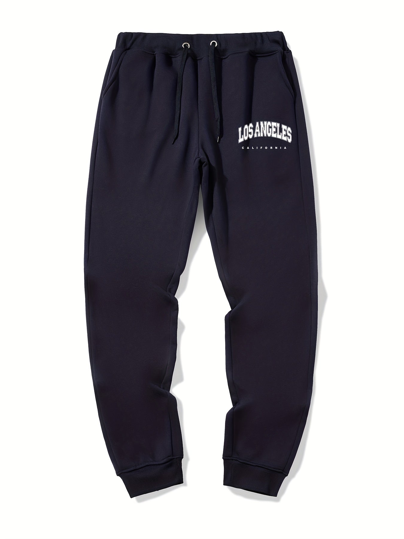 LA Casual Stretch Graphic Drawstring Joggers Men's Sweatpants