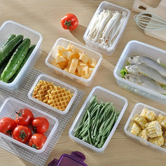 8pcs Storage Containers With Lids For Kitchen Grains Vegetables Fruits Snacks