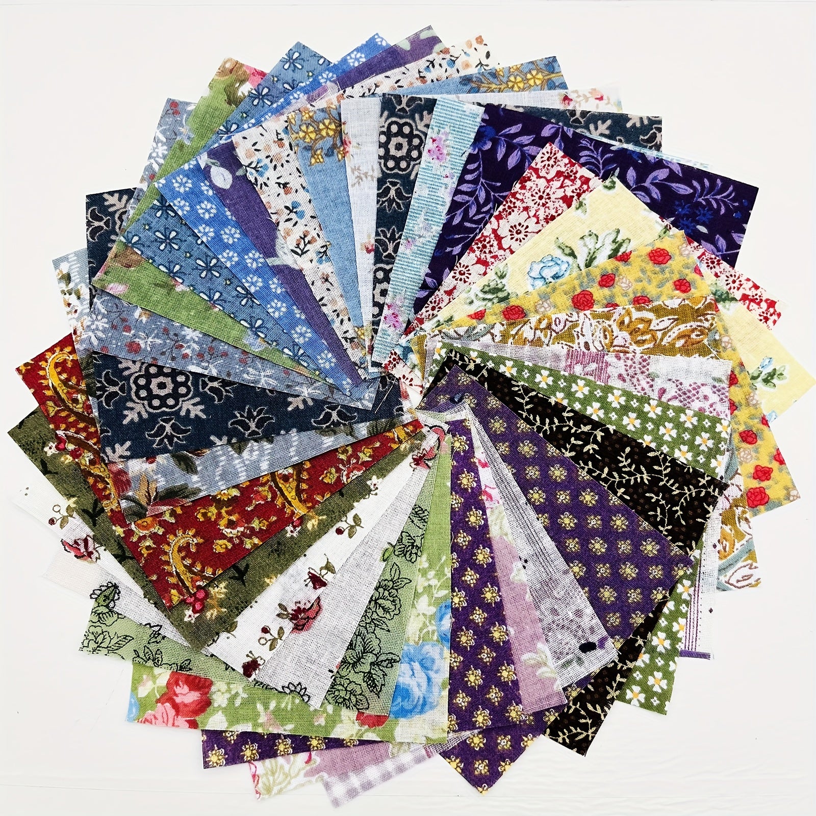 30pcs Dark Series Cotton Fabric Quilted Fabric for DIY Sewing Square Patchwork