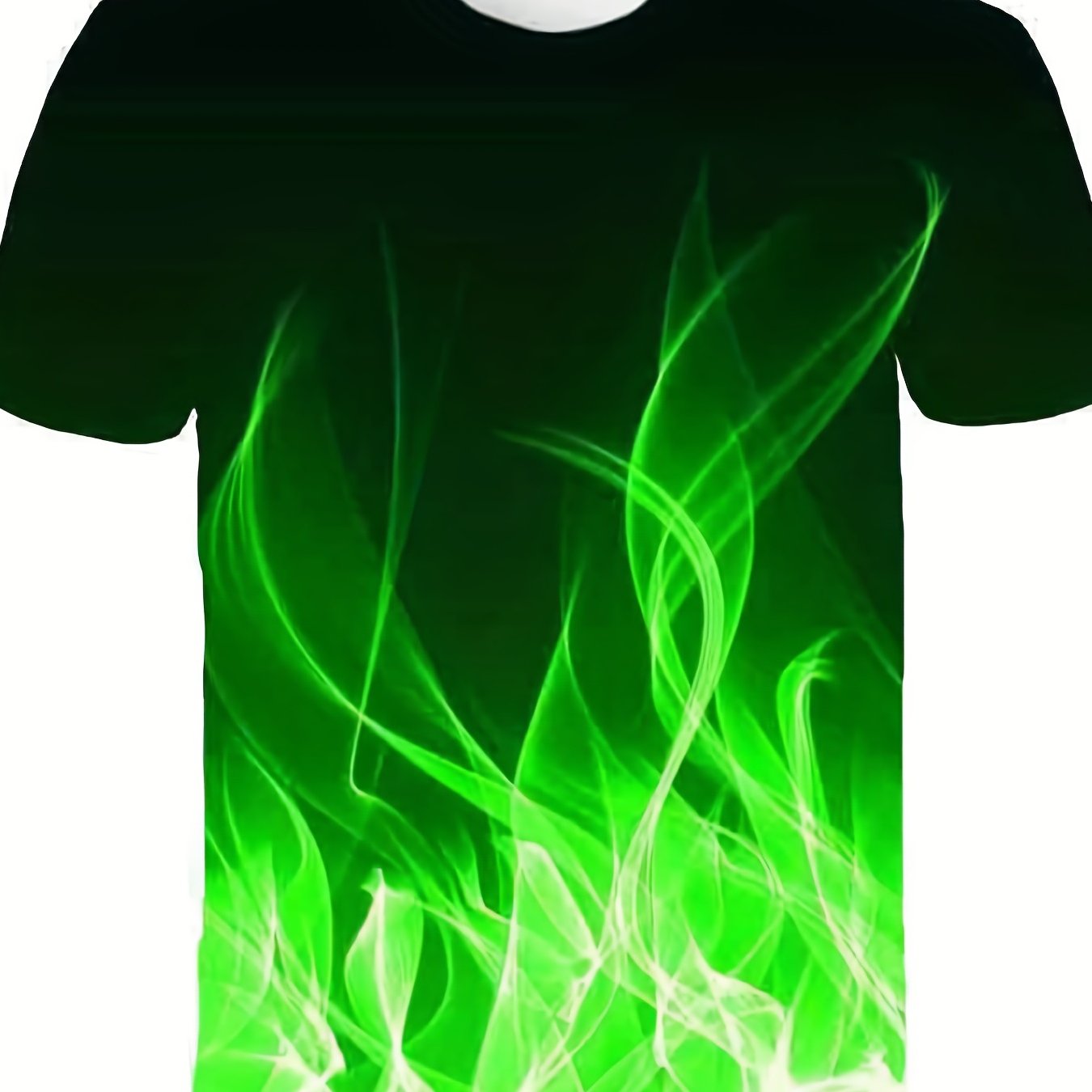 Boys' Flame Graphic T Shirt Active 3D Print Stretchy Short Sleeve Tee