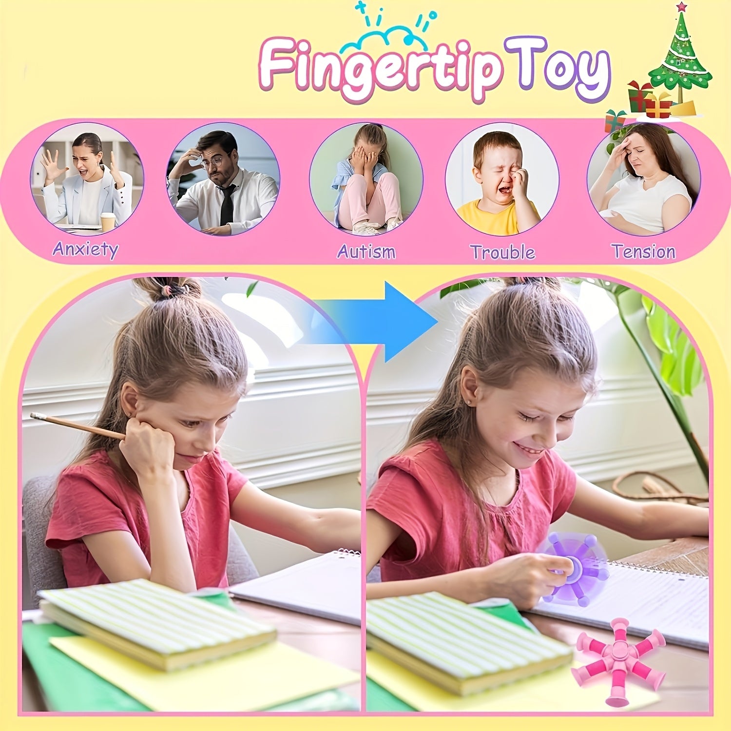 Fidget Spinner Toy for Kids & Adults Mixed Colors