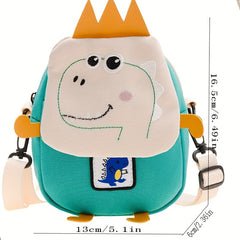 Cartoon Animal Canvas Shoulder Bag Messenger Bag Coin Purse Gift For Kids