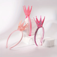 Glitter Crown Hair Hoop Holiday Princess Headbands Baby Girls Hair Accessories