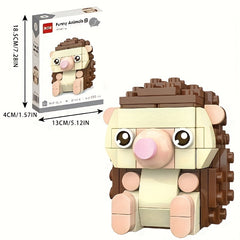 Animal Shaped Block Toys for Desktop Decoration, Birthdays, Christmas