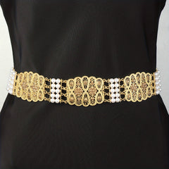 Boho Waist Chain Bead Belt Rhinestone Belly Dance Belt