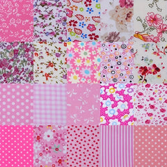 40pcs Floral Printed Quilting Fabric Cotton Craft DIY Handmade Doll Clothes