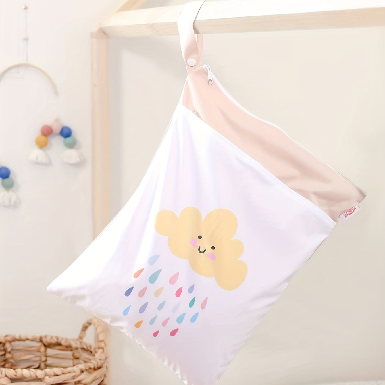 Digital Printing Washable Stroller Hanging Bag Diaper Storage Bag