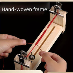 Hand Solid Wood Braiding Rope Halloween Year's Christmas Gift for Mom for Wives