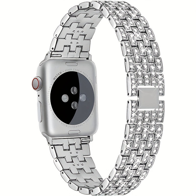 Metal Rhinestone Wristband Strap For IWatch