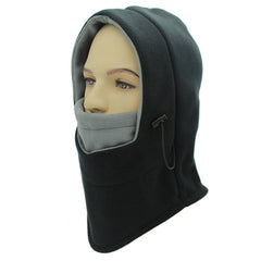 Winter Warm Balaclava Fleece Ski Hat Unisex Hooded With Mask
