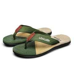 Men's Arch Support Flip Flops Lightweight Beach Sandals