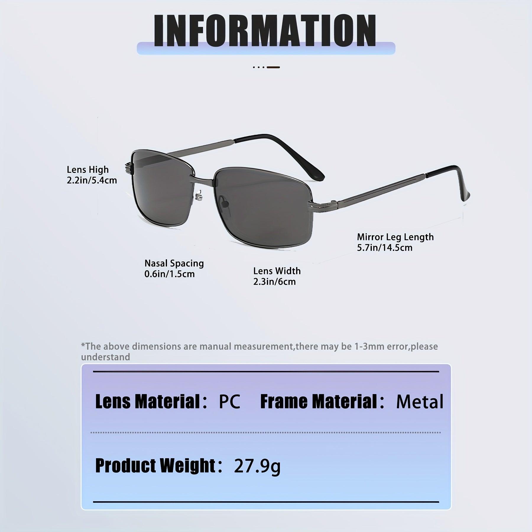 Men's Gradient Polarized Sunglasses UV Protection