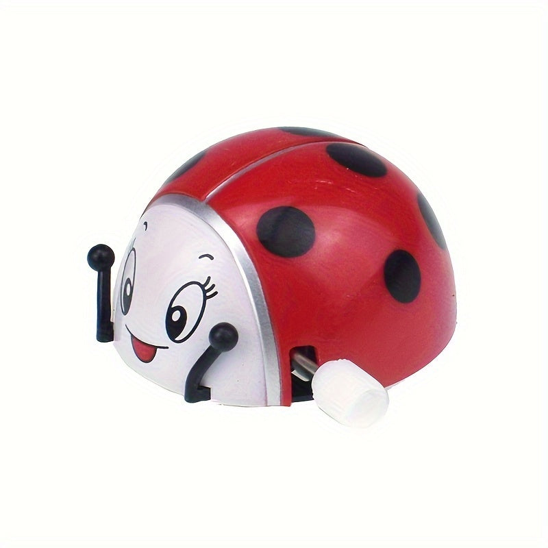 Funny Clockwork Ladybug Flip Heel Head Turn Circle Toy