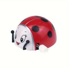 Funny Clockwork Ladybug Flip Heel Head Turn Circle Toy