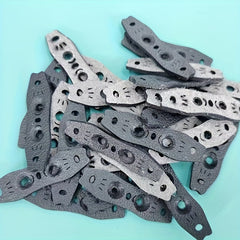 50pcs 2mm Microfiber Slingshot Pit Pouch With Double Pits & Hole for Locating