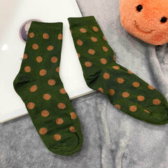 Bear Print Socks Women's Mid Tube Stockings