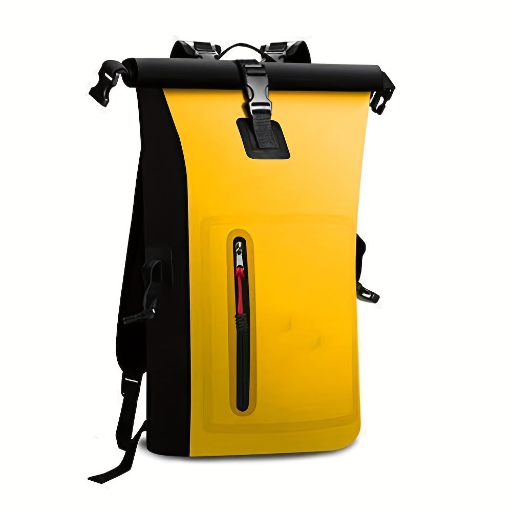Waterproof Sports Backpack Geometric PVC Material Ideal for Swimming