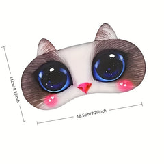 3D Adjustable Sleep Eye Mask Block Light Soft Comfortable Travel