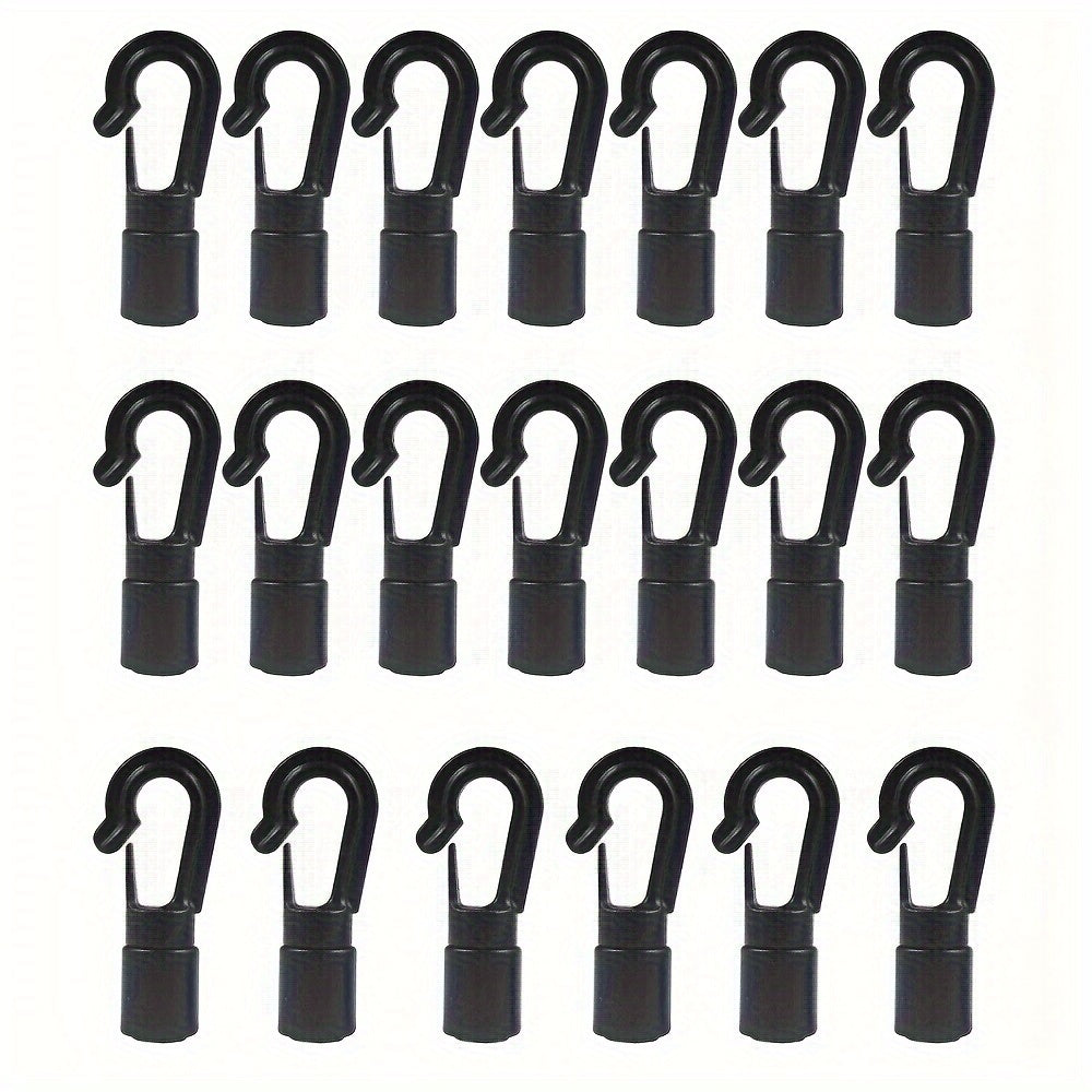 10-20 Pack 8mm Elastic Water Resistant Rope Hooks for Kayaks