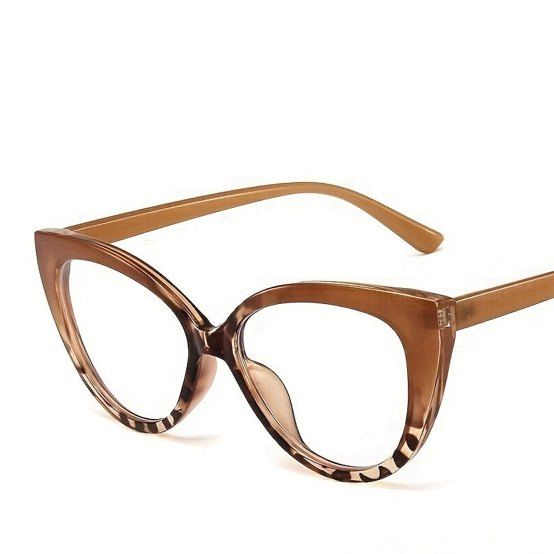 Cat Eye Anti Light Glasses Clear Lens Optical Spectacles