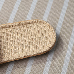 Women's Cartoon Pattern Slippers Casual Open Toe Slip On Linen Slide Sandals