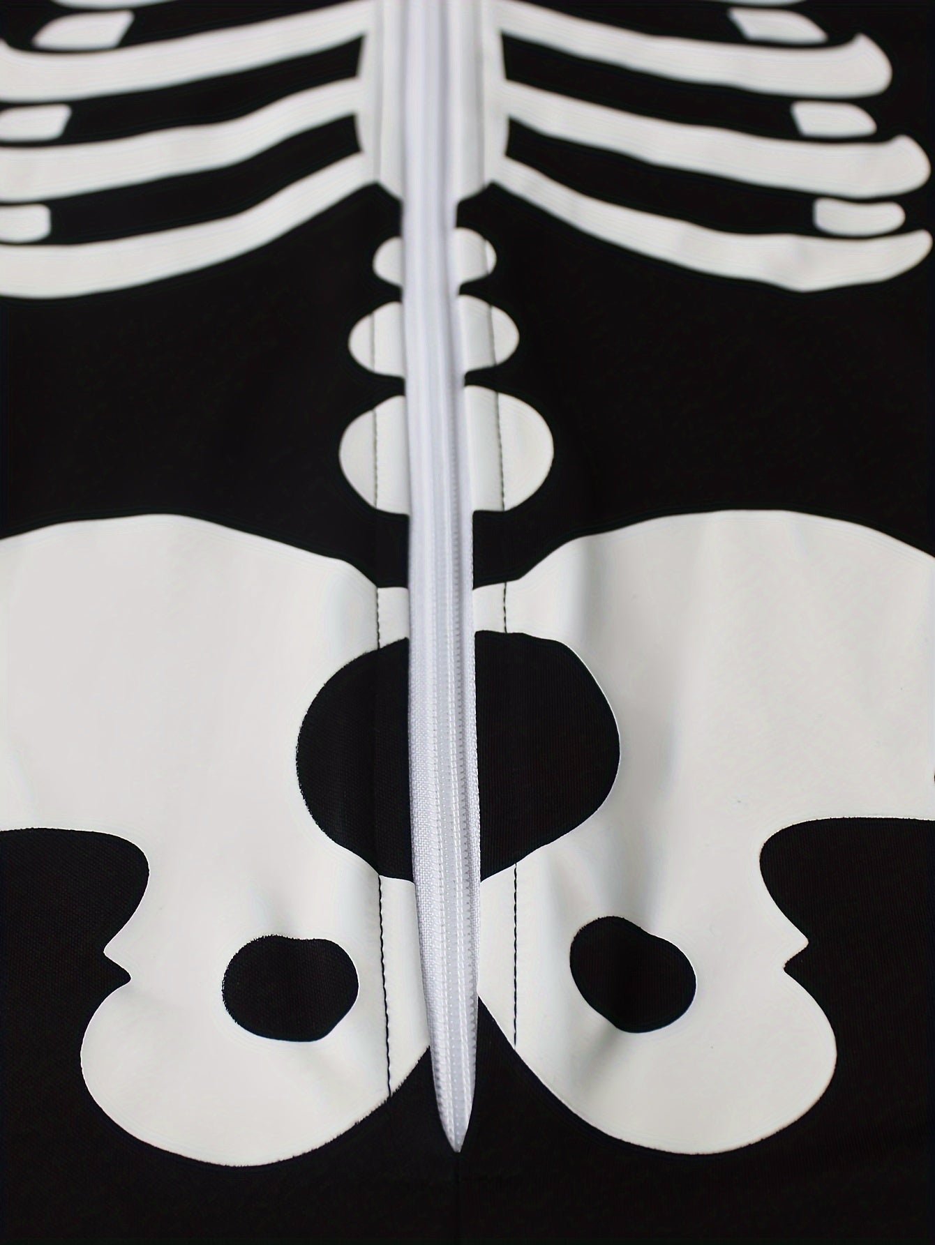 Skeleton Bodysuit Hoodie Bone Skull Jumpsuit Punk Goth Suit