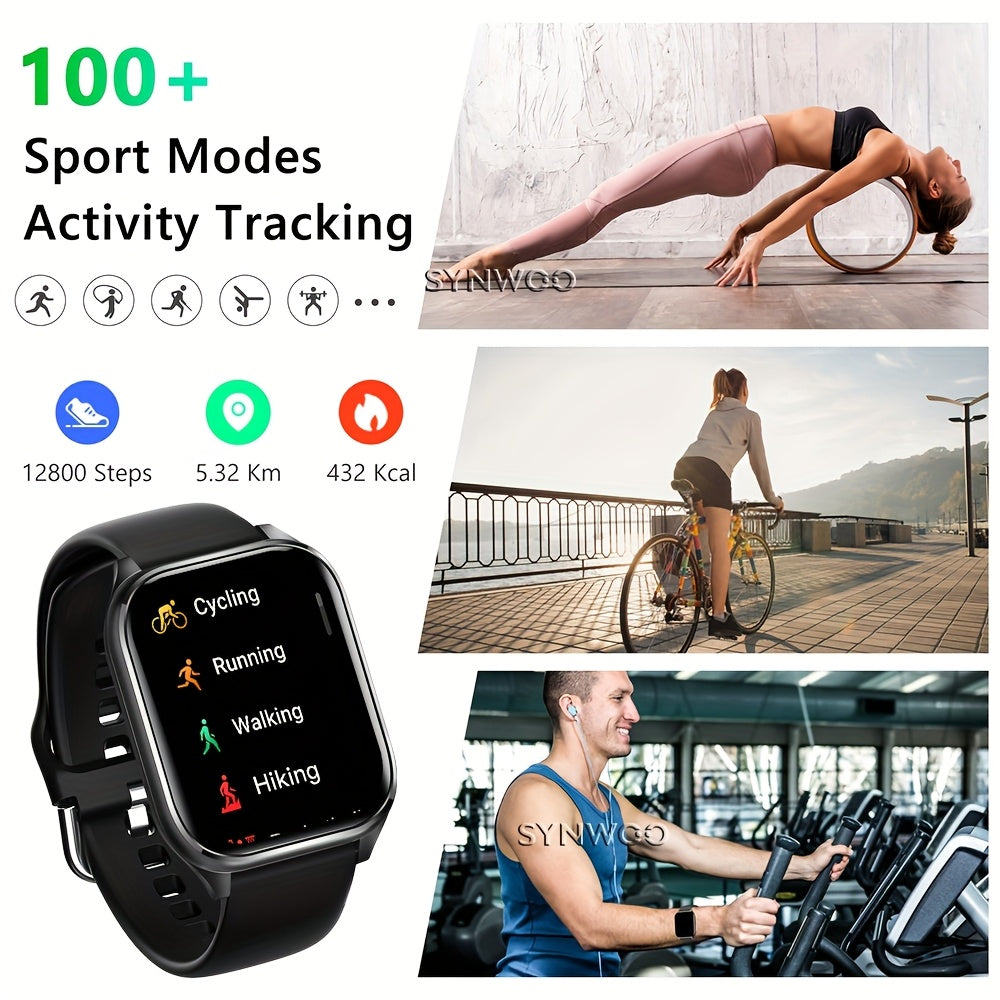 Synwoo Smart Watch for Women&Men - Fitness Tracker Watches with Sleep Monitoring