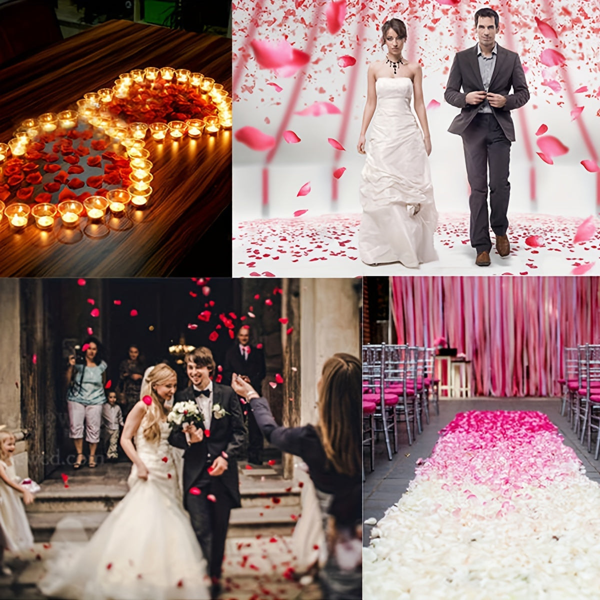 700pcs Wedding Room Decoration Rose Petals Confession Props