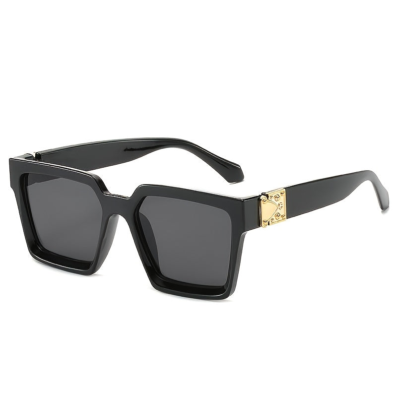 Vintage Oversize Square Sunglasses UV400 Protection