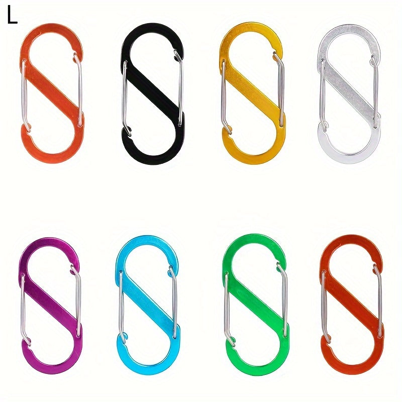Outdoor Hanging Buckle Backpack Hook Keychain Aluminum Alloy S-type Buckle