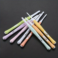 8pcs Crochet Silicone Handle Knitting Tools for Beginners Supplies