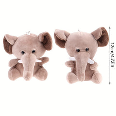 Elephant Plush Toy Holiday Gift Animal Stuffed Pendant Doll