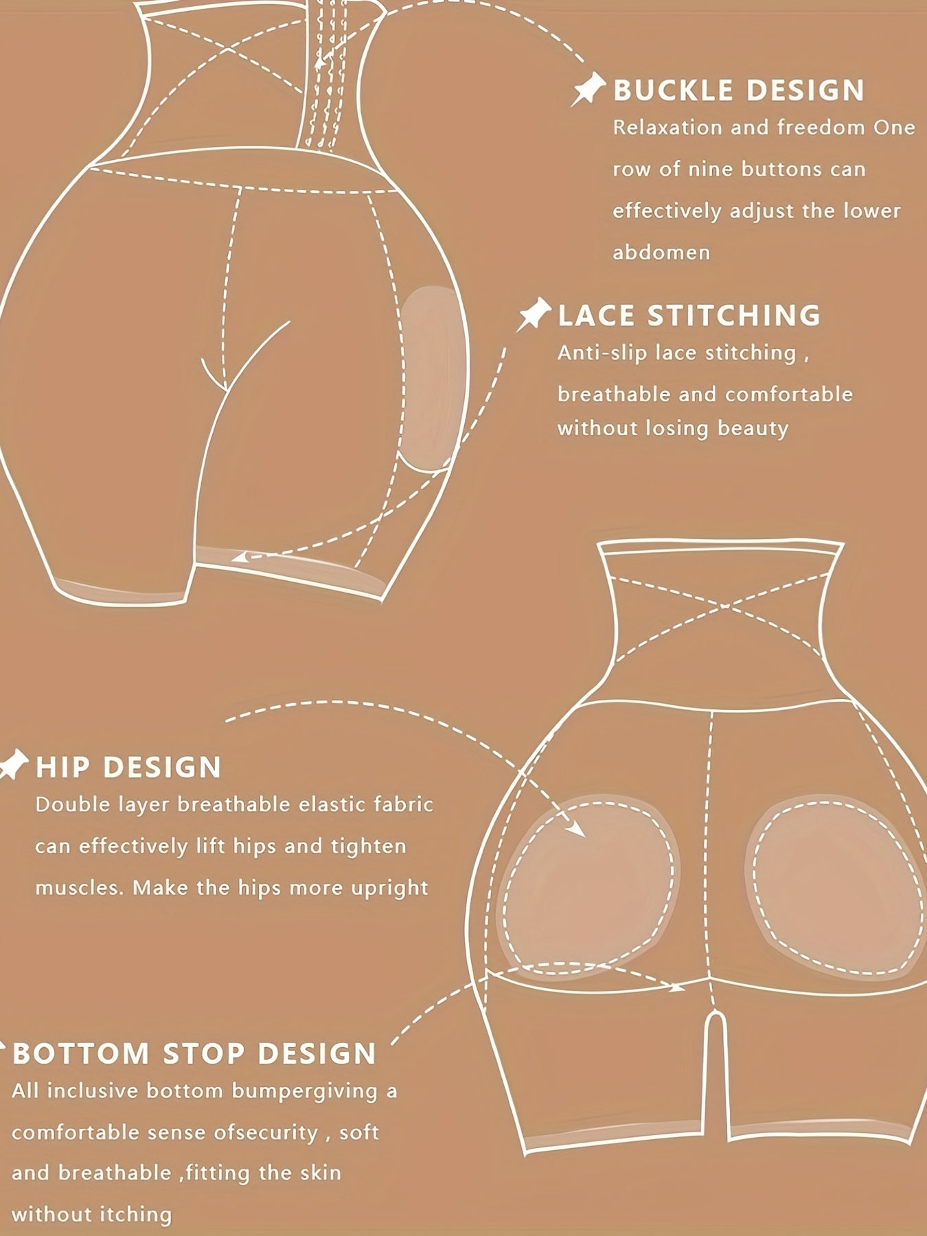High Waist Compression Shorts Tummy Control Shapewear