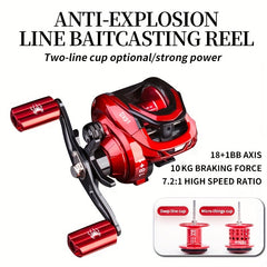 Stainless Steel High Speed Fishing Reel 17 1BB Baitcasting Reel