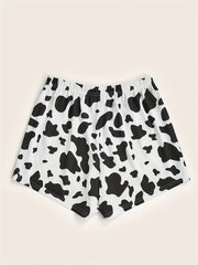 Cow Print Hotpants Random Print Casual Every Shorts Women's Clothing