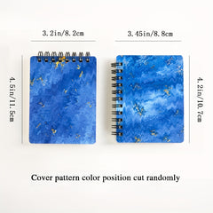 Small Line Circle Notepad Top & Side Flip Two Styles