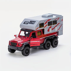Alloy Tour Car Model Children's Toy Car Ornament Pull Back Car Model