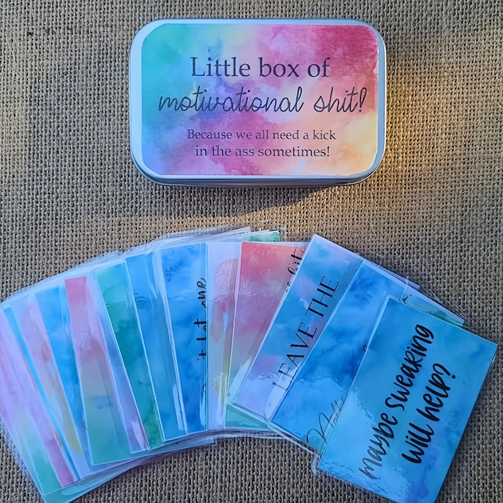 20pcs Motivational Quotes Cards Funny Positive Encouragement Gift Box