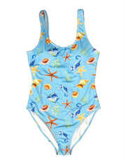 Marine Animal Theme Family Vacation Swimwear Set