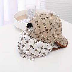 Child Bear Embroidered Baseball Cap Sun Protection Hat