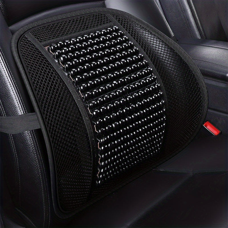 Wooden Beaded Car Lumbar Support for Summer