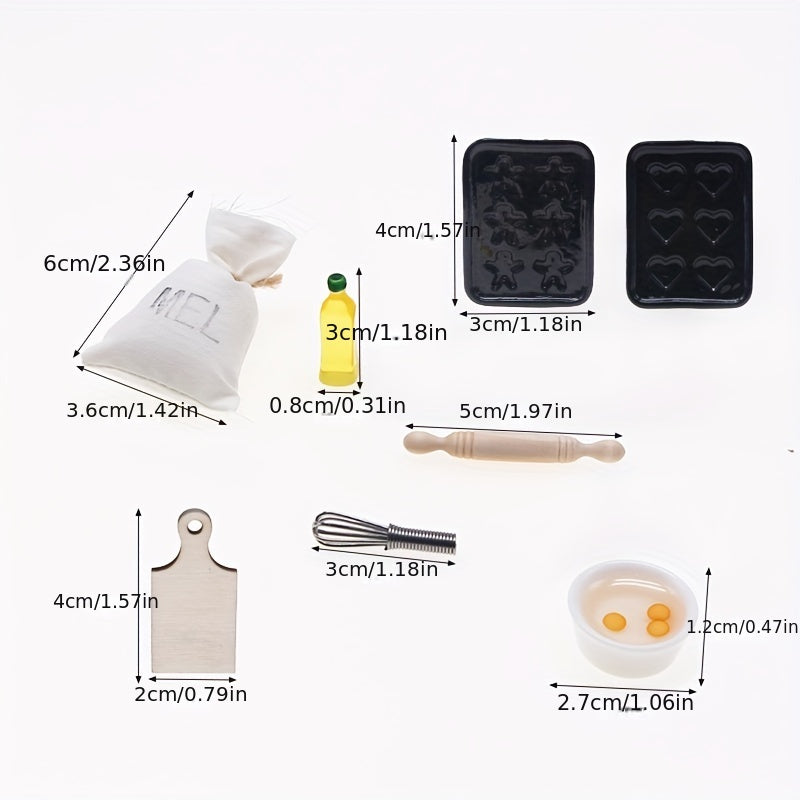Dollhouse Kitchen Baking Props Model for DIY Scene Decoration