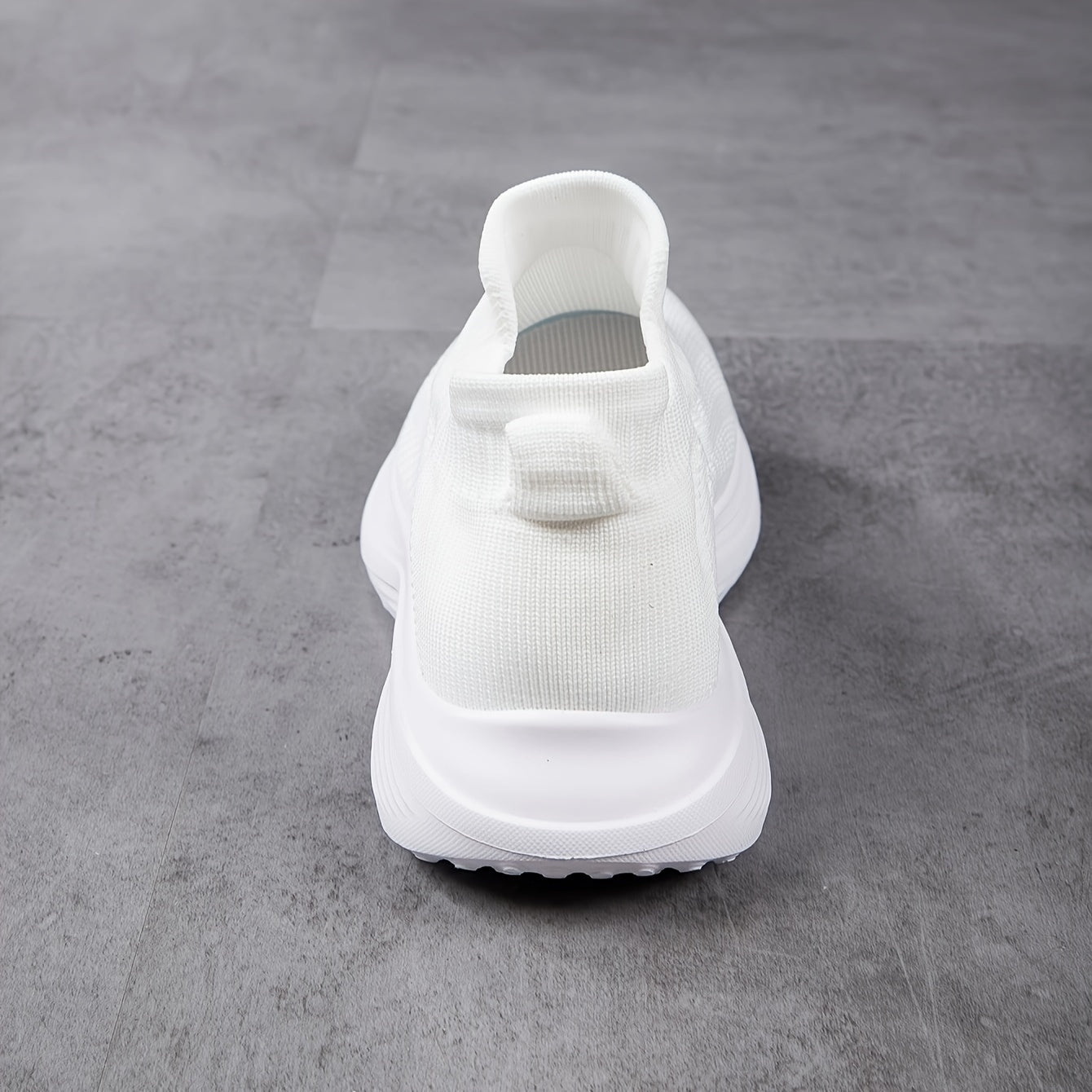 Men's Solid Knit Sock Shoes Non Slip Slip On Sneakers