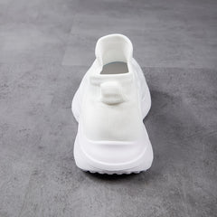 Men's Solid Knit Sock Shoes Non Slip Slip On Sneakers
