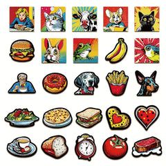 50pcs Retro Waterproof Vinyl Stickers Water Bottles Laptops Skateboards Luggage